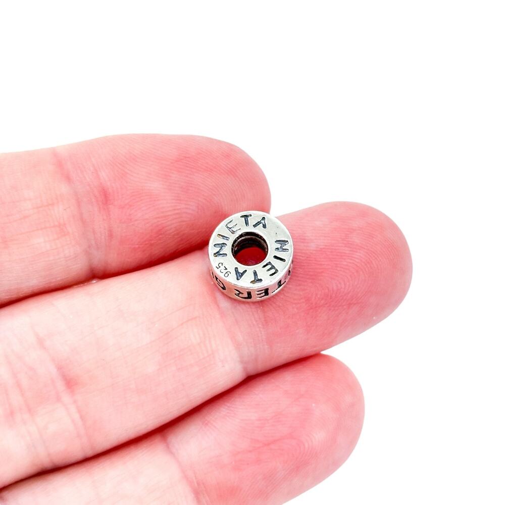 Vintage CHAM Sterling Silver 925 Granddaughter Multilingual Spacer Bead